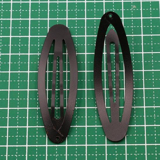 10個】パッチンピン 楕円 オーバル ヘアピン パッチン 大きい ぱっちん