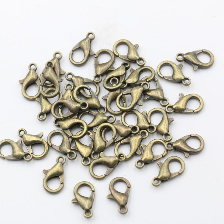 カニカン 100個セット 12mm 全5色ストラップ パーツ 金具 留め具