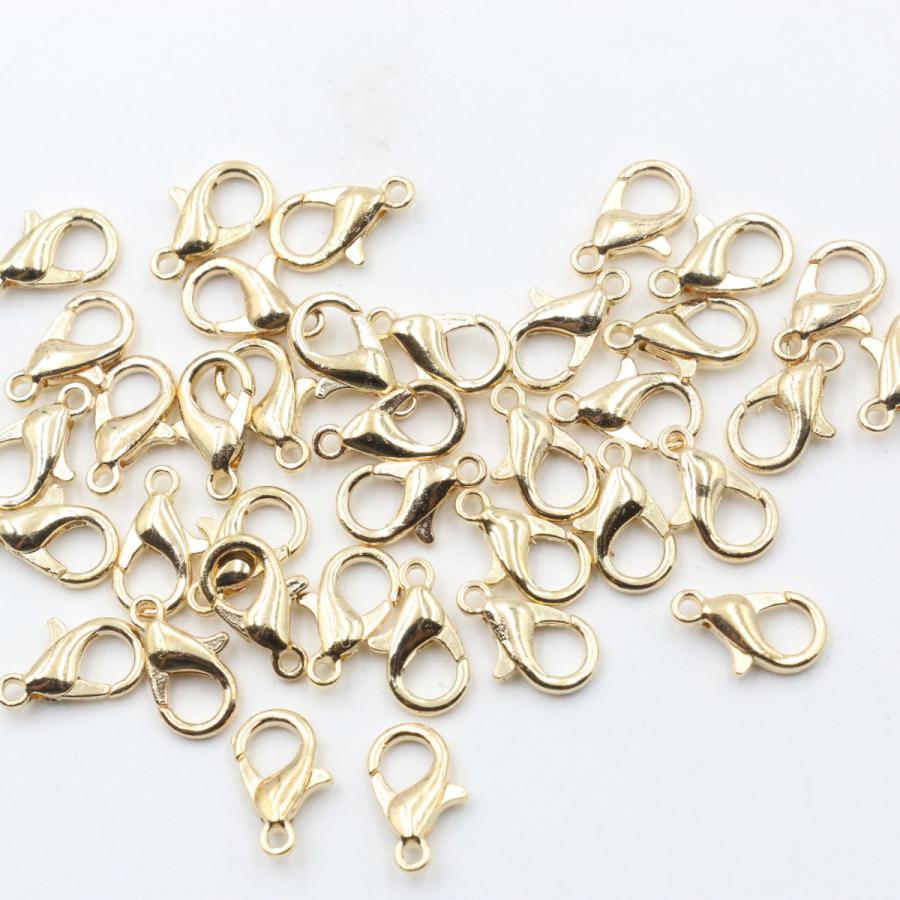 カニカン 100個セット 12mm 全5色ストラップ パーツ 金具 留め具