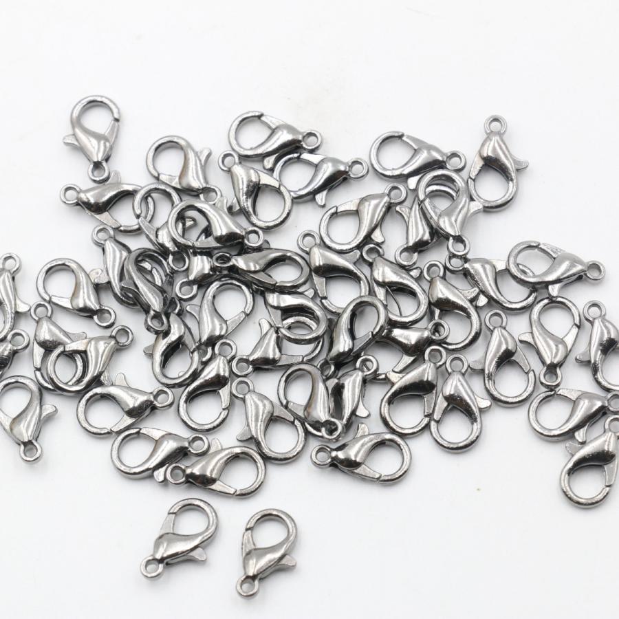 カニカン 100個セット 12mm 全5色ストラップ パーツ 金具 留め具