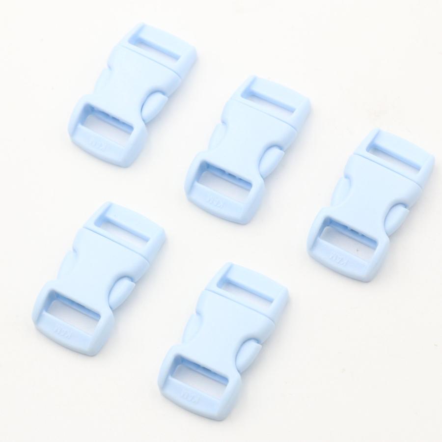 プラスチック バックル 10mm 5個セット 全16色 サイドリリースバックル