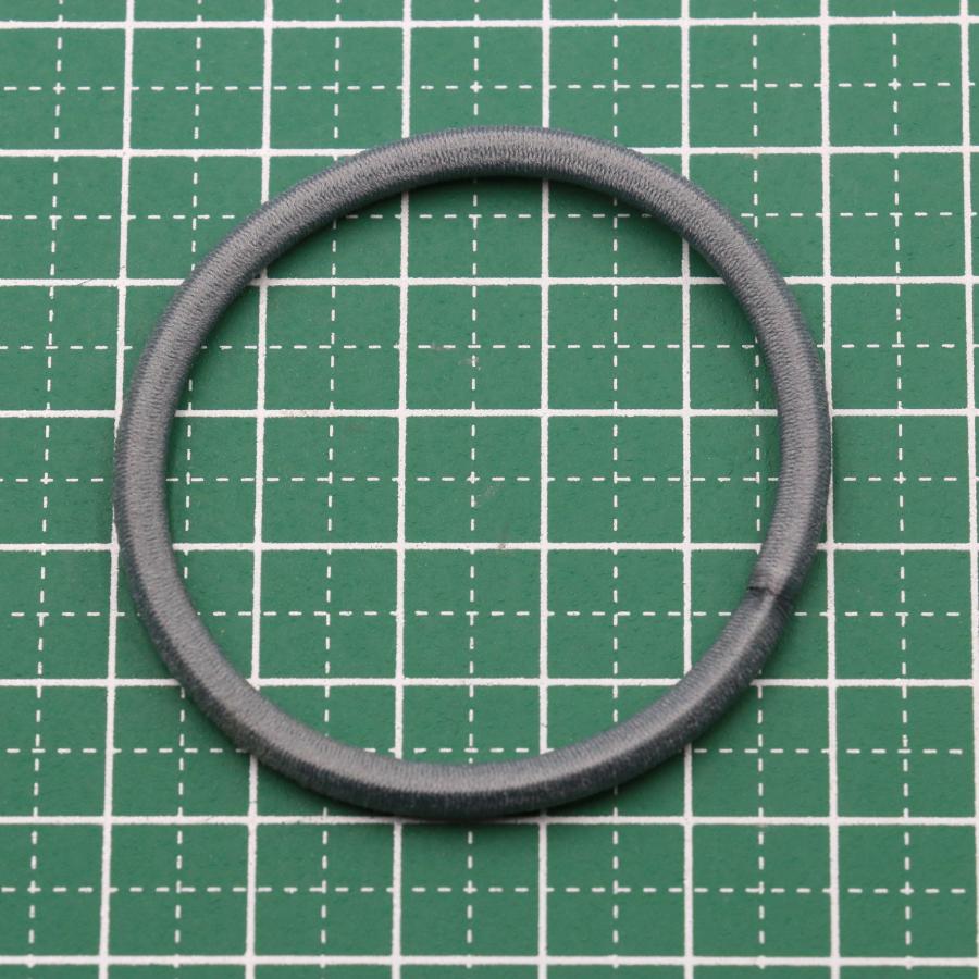 ヘアゴム 直径5cm 太さ4mm 100本セット 全4色(ベージュ、グレー