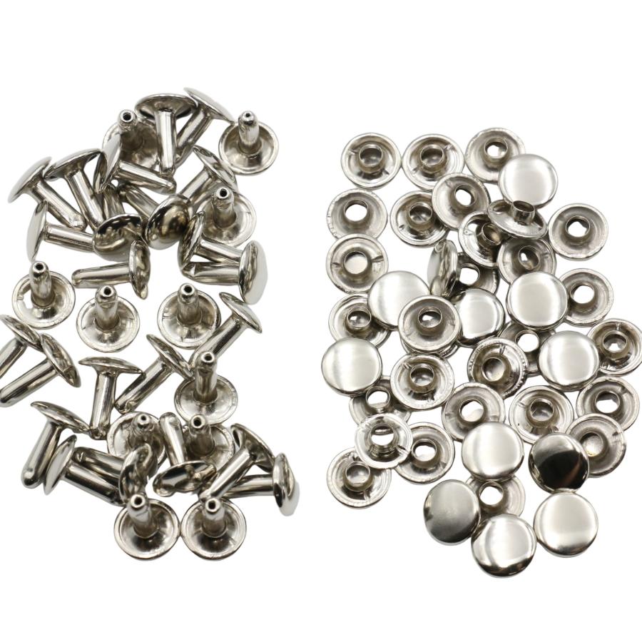 [100組] 両面カシメ 長足 9mm 10mm足 カシメ 大カシメ 金具 留め具 手芸 パーツ クラフト リメイク まとめ買い 卸売 ...