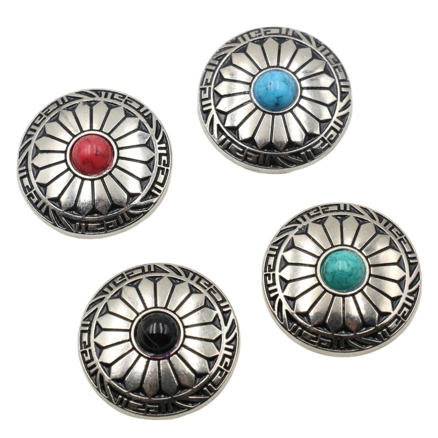 4個】 コンチョ ネジ式 ボタン コンチョボタン ネジ 財布 バック