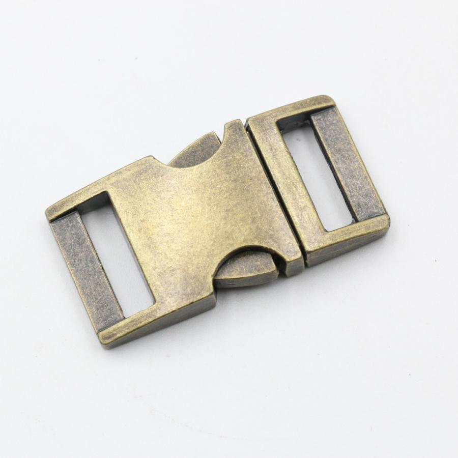 メタルバックル 15mm 全4色 サイドリリース 金属 留め具 金具 パーツ