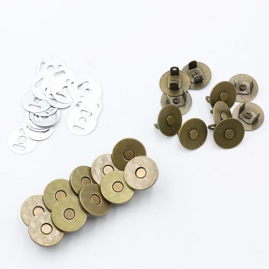 差込式 マグネットホック 18mm 10組セット 薄型 全5色 マグネット