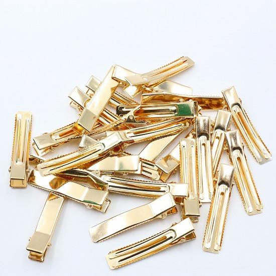 やっとこピン 50個セット 47mm 幅9mm ヘアクリップ ベビークリップ 髪
