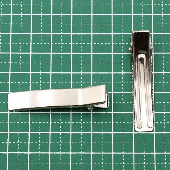 やっとこピン 50個セット 47mm 幅9mm ヘアクリップ ベビークリップ 髪