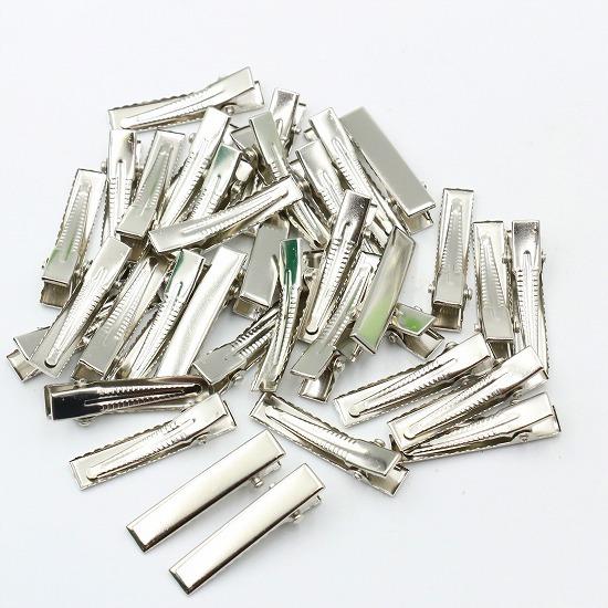 やっとこピン 50個セット 30mm 幅6mm ストレート ヘアクリップ ベビー