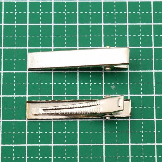 やっとこピン 50個セット 40mm 幅7mm ストレート ヘアクリップ ベビー