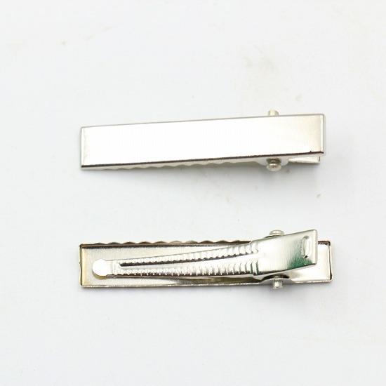 やっとこピン 50個セット 40mm 幅7mm ストレート ヘアクリップ ベビー