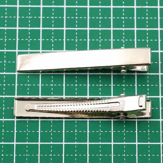 「在庫処分」ヘアクリップ　368個セット　まとめ売り　ハンドメイド資材 やっとこピン 50個セット 55mm 幅8mm ストレート ヘアクリップ ベビー