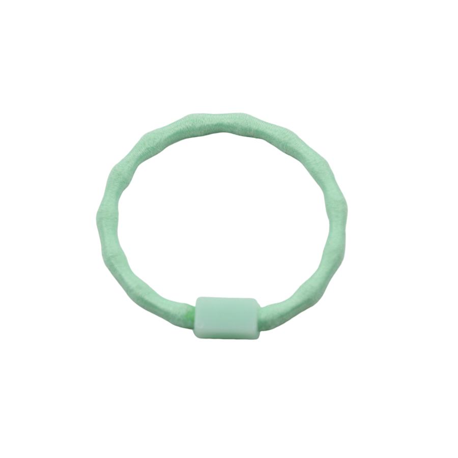 キッズ・子供向け 台座付きヘアゴム 波型 直径3cm 太さ2.5mm カラフル