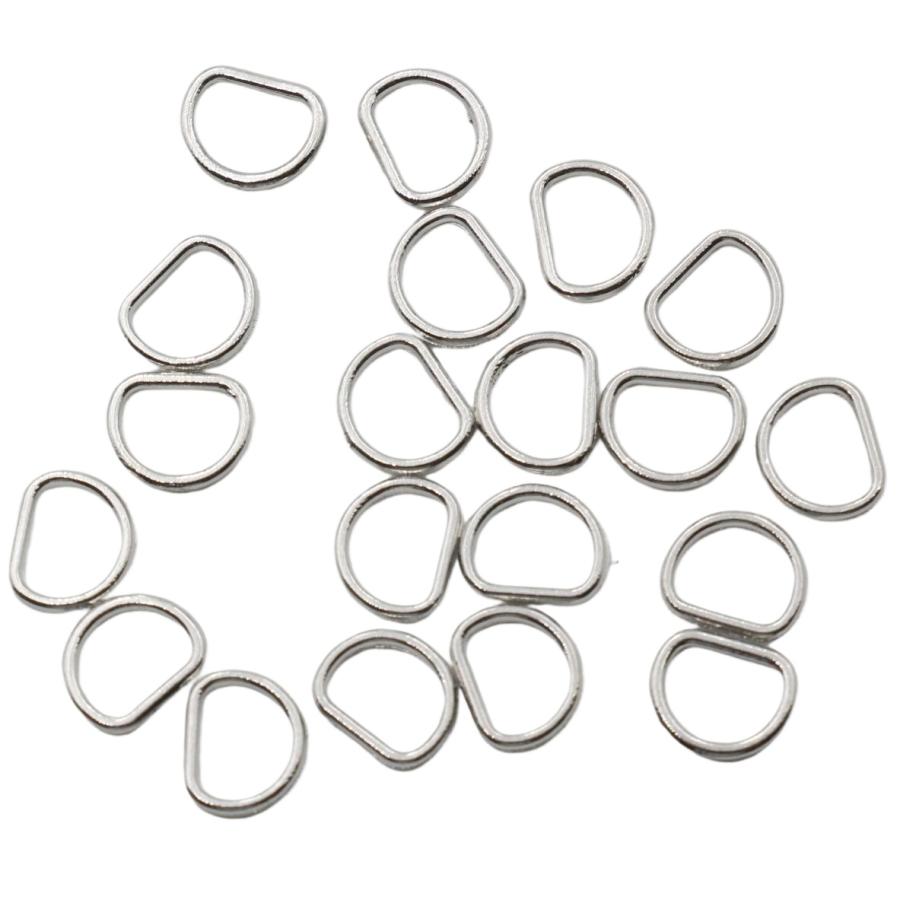 20個] Dカン 5mm 内径 ミニDカン 金具 極小 小 小さい サイズ 手芸