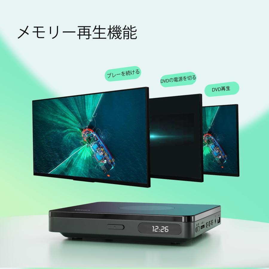 YOTON ミニ DVD プレーヤー HDMI 出力のみ 同期 TV/プロジェクター USB 電源 フル HD リージョンフリー DVD 録画番組再｜u2-select-shop｜03