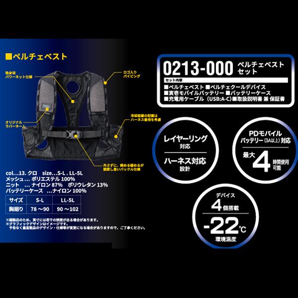 ペルチェベスト セット 寅壱 TORAICHI 0213-000 作業服｜u2global｜07