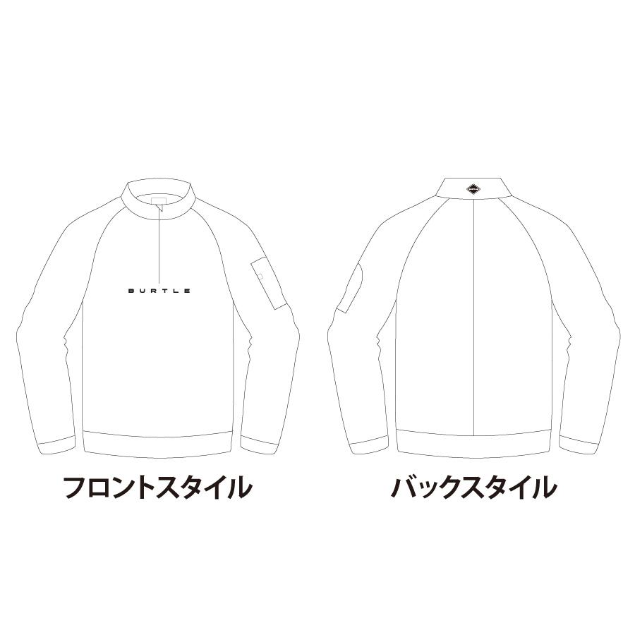 バートル BURTLE 4113 ハーフジップシャツ ユニセックス 作業服 作業着 | BURTLE | 06