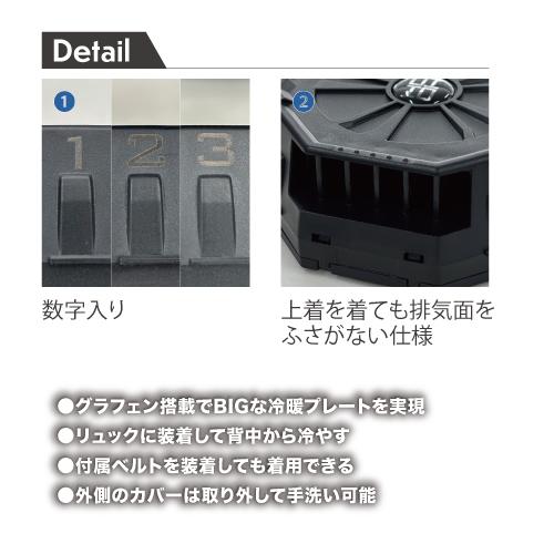 HOOH（鳳皇） 村上被服 HOOH P8882 快適ウェア ペルチェセット（八角形