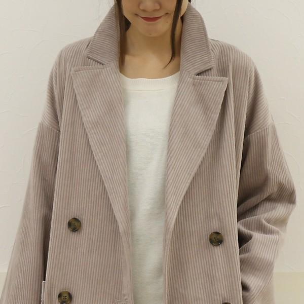 ロングコート チェスターコート コーデュロイ コート ジャケット ダブルブレストロングコート レディース ファッション アウター 防寒 Ct U2me2 ユーツーミーツー 通販 Yahoo ショッピング