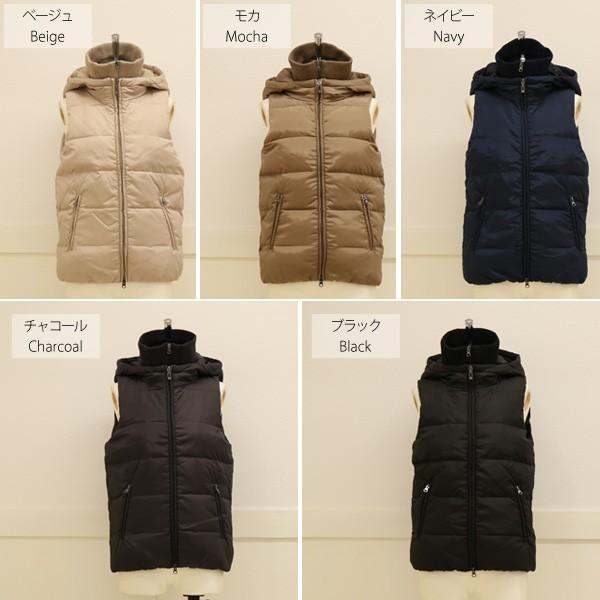 レディース ジャケット リブ 使い ダウンベスト ダウン ベスト ベージュ モカ ネイビー チャコール ブラック 秋 Jk6040 U2me2 ユーツーミーツー 通販 Yahoo ショッピング