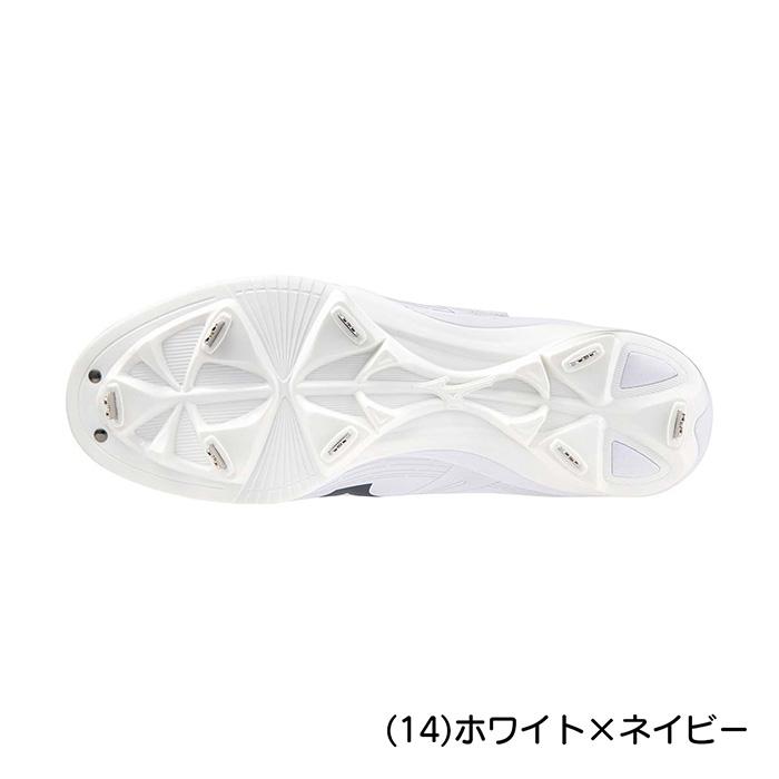ミズノMizuno スパイク ベルクロ　白　ホワイト　新品・未使用　26.5 ミズノ 野球 白スパイク ライトレボエリート ワイド BLT CK 3本ベルト