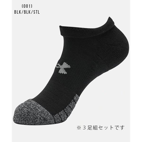 セール アンダーアーマー メンズ ソックス 靴下 3足組 通学 3Pソックス 1346755 ヒートギア（夏用） UNDER ARMOUR ノーショーソックス（3足組）｜uacv｜10