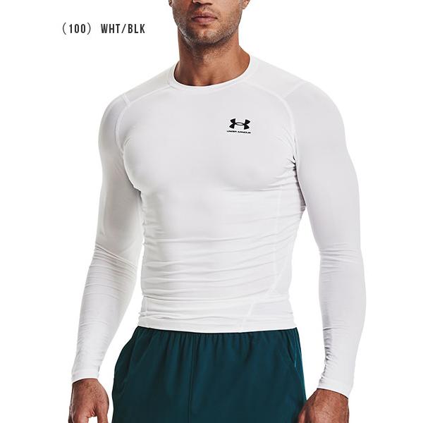 アンダーアーマー コンプレッション シャツ 長袖 丸首 1361524 メンズ ヒートギア UNDER ARMOUR ヒートギア アーマー コンプレッション ロングスリーブ クルー｜uacv｜09