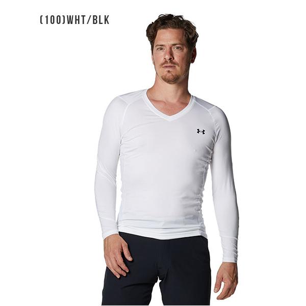 ユニ　Ｖネック　長袖シャツ　アンダー　Mサイズ UNDER ARMOUR（アンダーアーマー） 30%OFF セール シャツ Vネック 長袖
