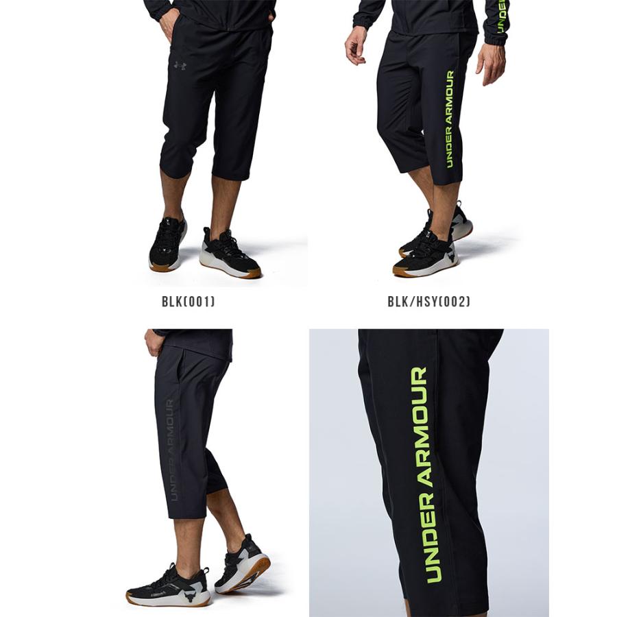 アンダーアーマー メンズ ハーフパンツ ロングパンツ 中間 七分丈 裏地なし UNDER ARMOUR UAフレッシュウーブン 3/4パンツ〔1384817〕｜uacv｜02