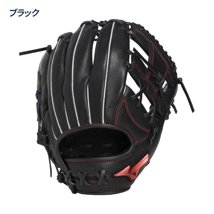 Mizuno 軟式野球グローブ 黒 MIZUNO（ミズノ） 野球 グローブ 軟式 ジュニア オールラウンド用 M