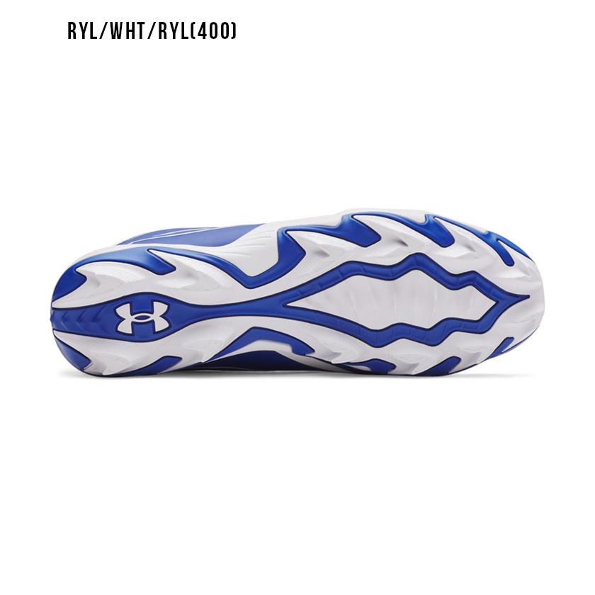 らっぷさん専用 Under Armour スパイク ホワイト/ブルー UNDER ARMOUR（アンダーアーマー） 野球 スパイク ポイントスパイク