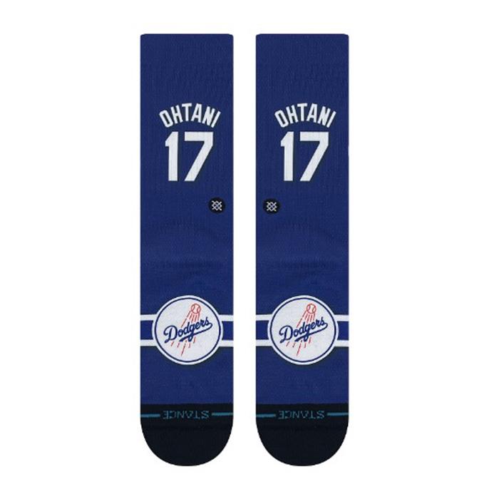 大谷翔平選手モデル スタンス ソックス ベースボールソックス 野球 靴下 ロサンゼルスドジャース STANCE JERSEY OHTANI 2 A556A24JO2｜uacv｜03