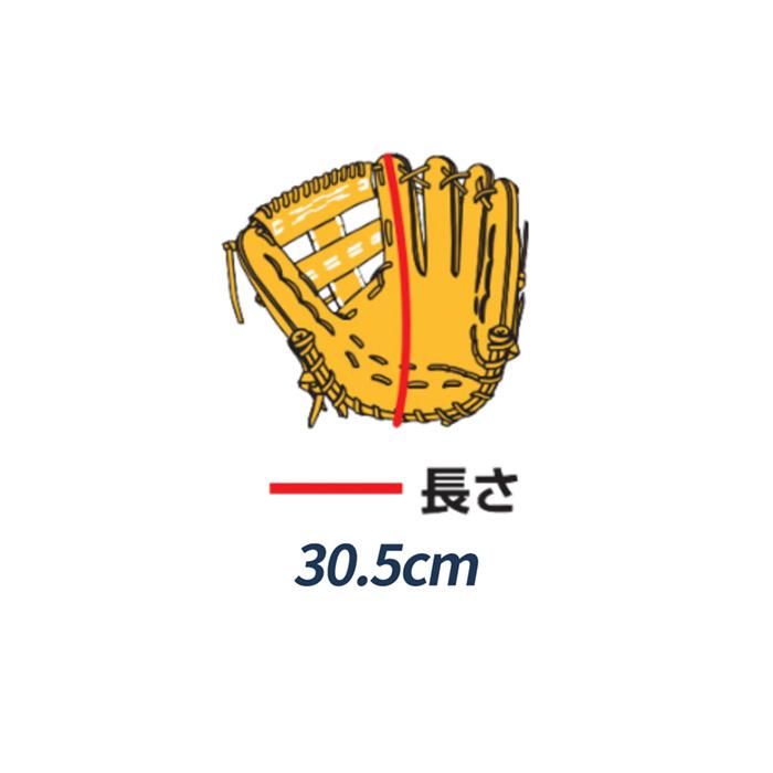 ATOMS アトムズ 野球 グローブ 硬式 外野用 高校野球対応 小ぶり