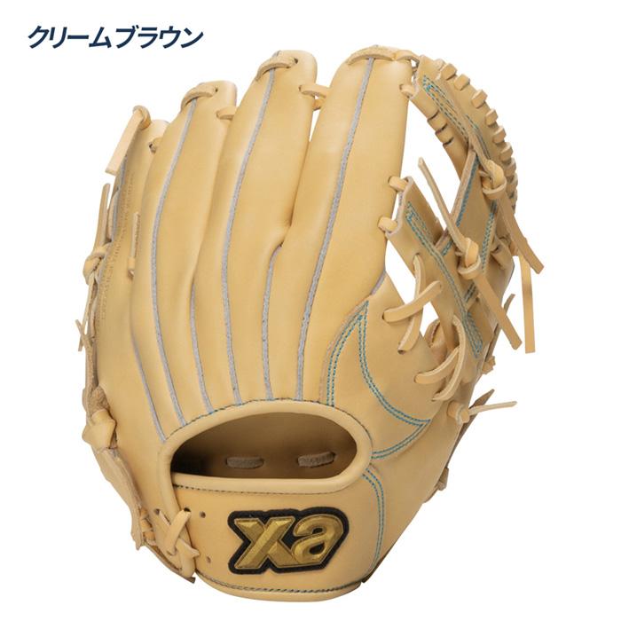 再値下げ新品未使用　Xanax軟式 グローブ クリームブラウン 内野手用　右投げ ザナックス 野球 グローブ ジュニア 軟式 オールラウンド用 Lサイズ