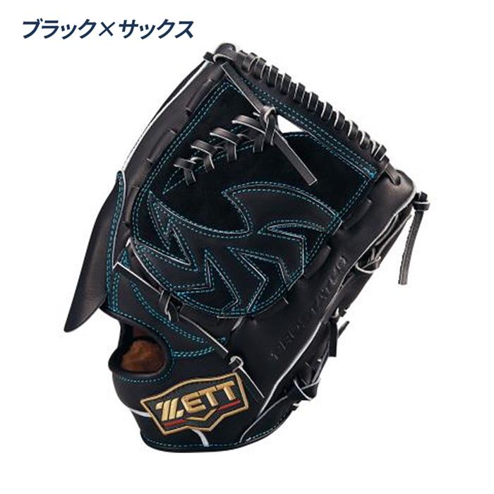 ゼット　ZETT PROSTATUS 硬式野球グローブ 黒　外野手 ゼット（ZETT） PROSTATUS 硬式用グラブ 外野手用 サイズ9 一般