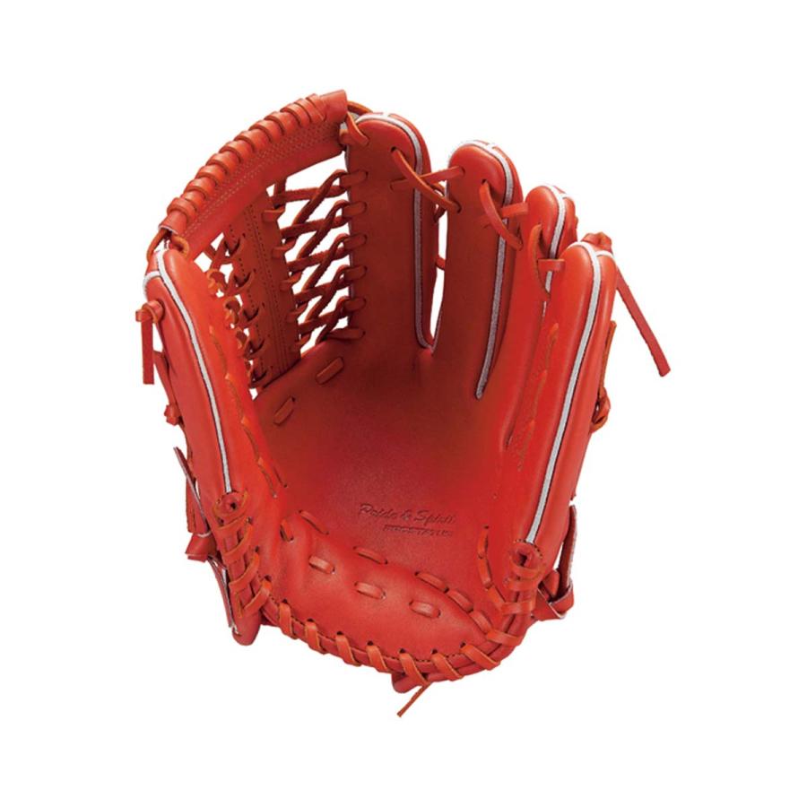 ZETT PROSTATUS 硬式野球グローブ 赤 ゼット 野球 グローブ 硬式 外野手用 コユニ 小指2本入れ設計