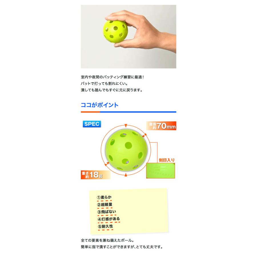FIELD FORCE（フィールドフォース） 野球 バッティング練習ボール 12個