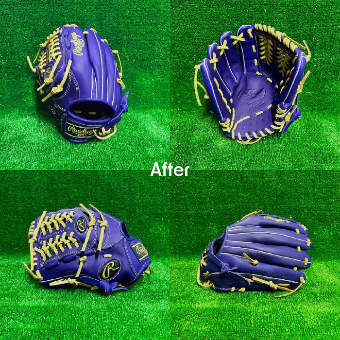 グローブ グラブ 全紐交換 ジュテルレザーグラブレース使用 超野球専門