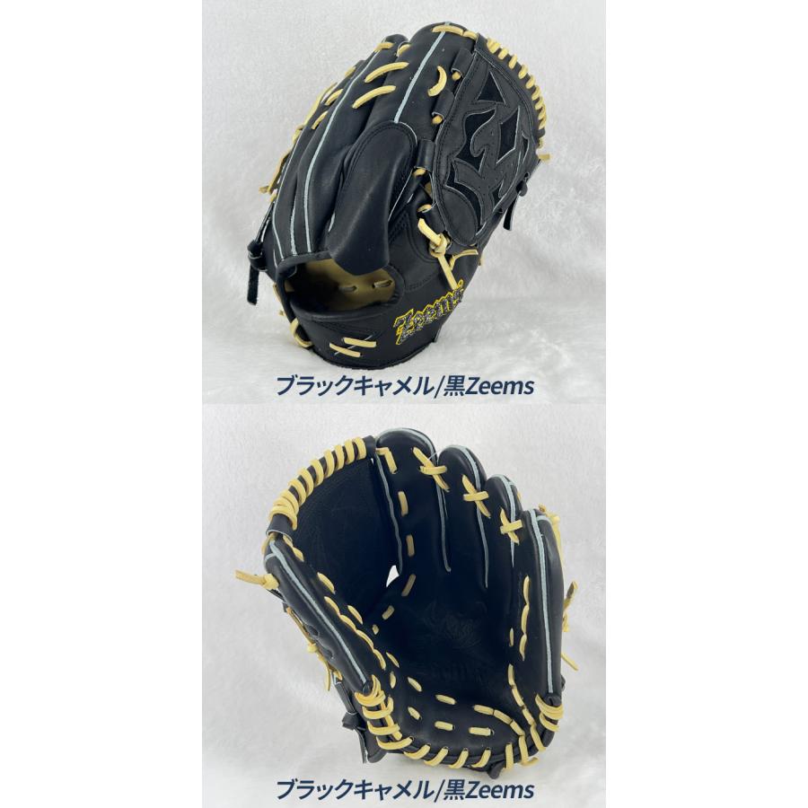 Zeems 軟式投手用グローブ ネイビー ベージュ Zeems（ジームス） 野球 グローブ 軟式 投手用 湯もみ型付け済み 三方