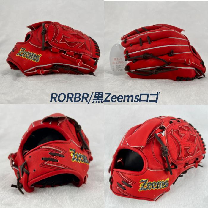 e*様 ジームス　軟式　ピッチャー　投手　グローブ　グラブ　一般　即日発送 Zeems（ジームス） 野球 グローブ 軟式 投手用 湯もみ型付け済み 三方