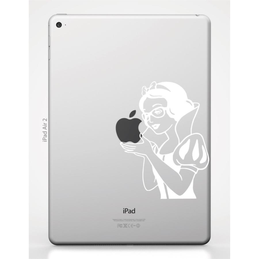 iPad アイパッド ステッカー シール 白雪姫 ギーク おたく めがねを