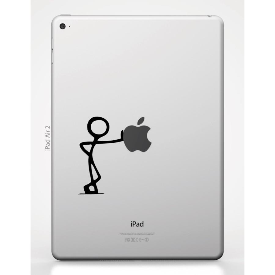 MacBook Air / Pro マックブック 9.7インチ iPad Pro iPad Air 2 アイパッド ステッカー シール 人 リーン Lean｜uandme