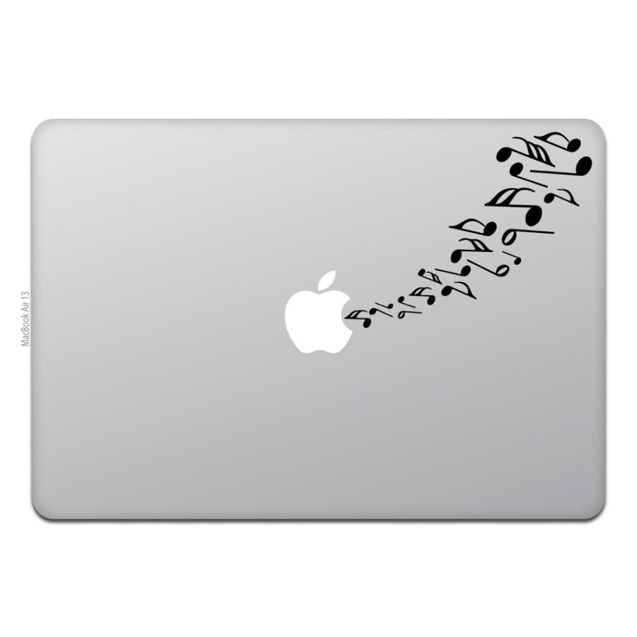 MacBook Air / Pro マックブック ステッカー シール ミュージック ノート 楽譜 音符 Music｜uandme
