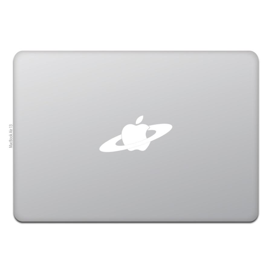 MacBook Air / Pro マックブック ステッカー シール テレビ CM サターン リング ギャラクシー スペース 惑星 Saturn Planet Ring Galaxy｜uandme｜02