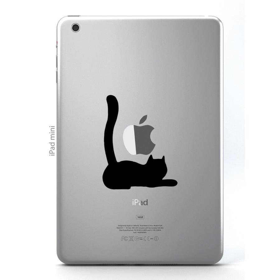 MacBook Air / Pro マックブック 9.7インチ iPad Pro iPad Air 2 アイパッド ステッカー シール 猫 黒猫 ネコ トラックパッド キーボード｜uandme