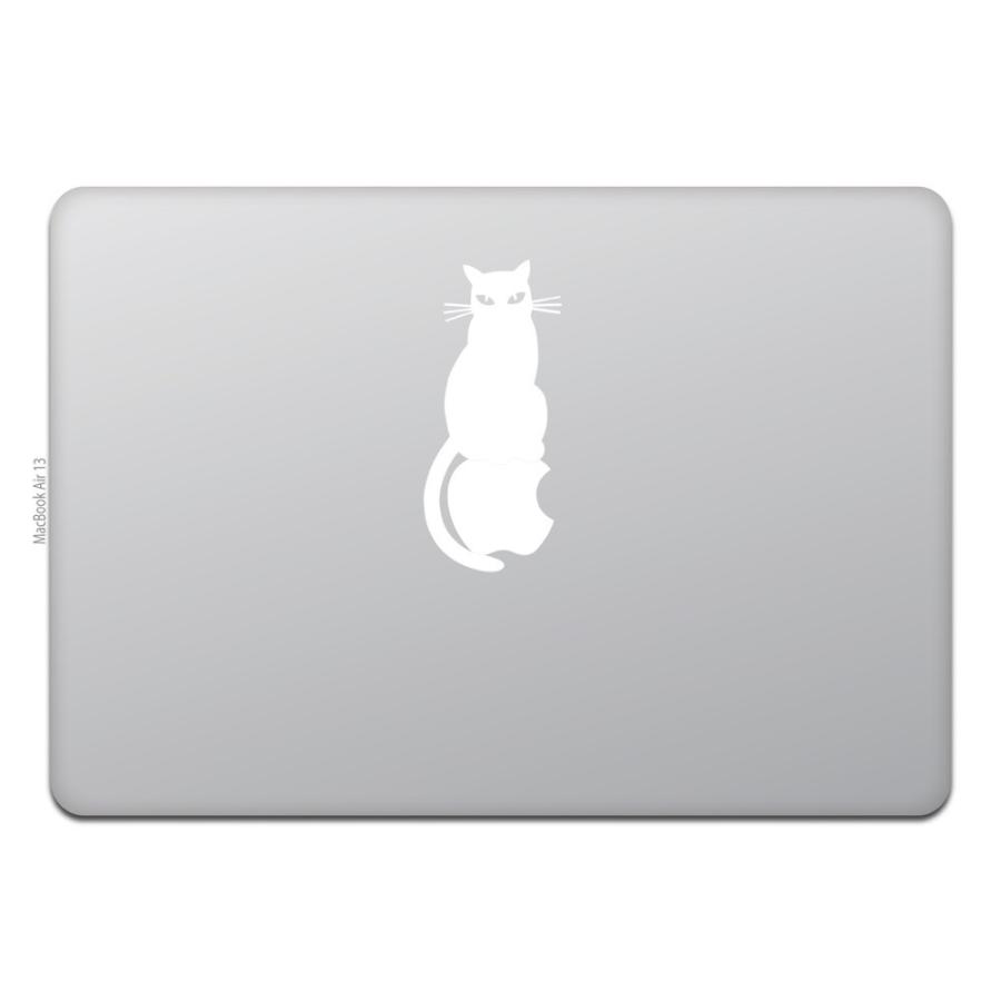 MacBook Air / Pro マックブック ステッカー シール 猫 黒猫 キャット