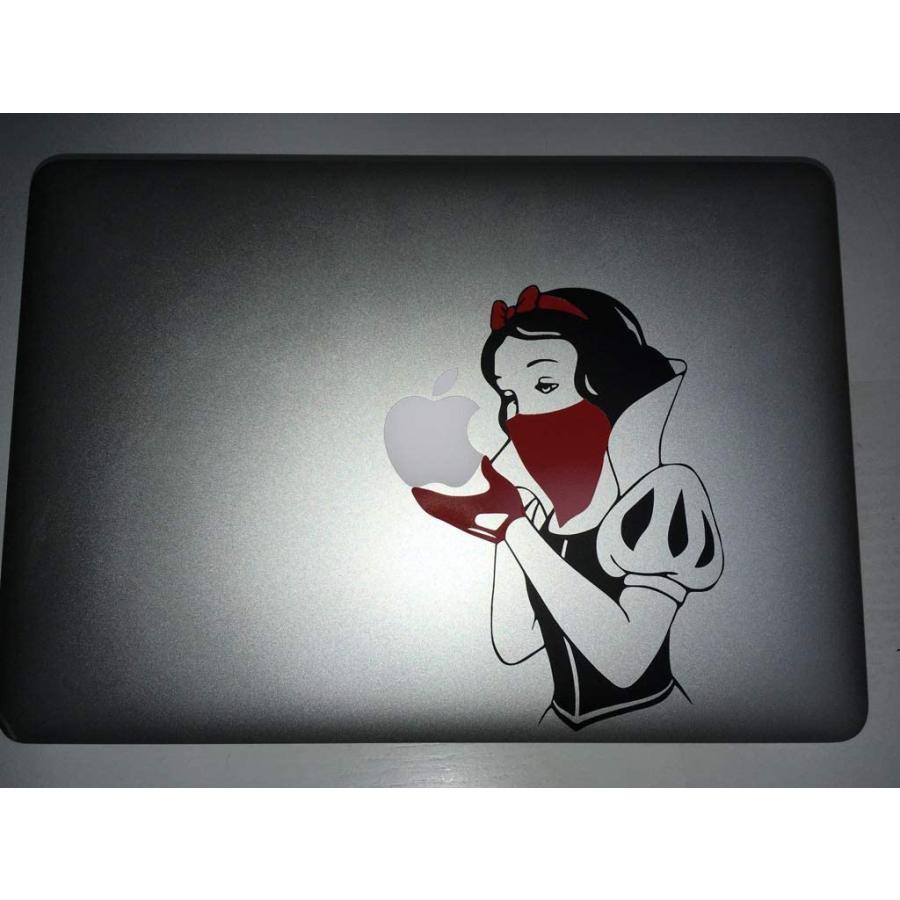 カインドストア MacBook Air / Pro 13インチ マックブック ステッカー シール 白雪姫 リベンジ 白雪姫の逆襲 赤いマスクとリボン M843｜uandme｜05