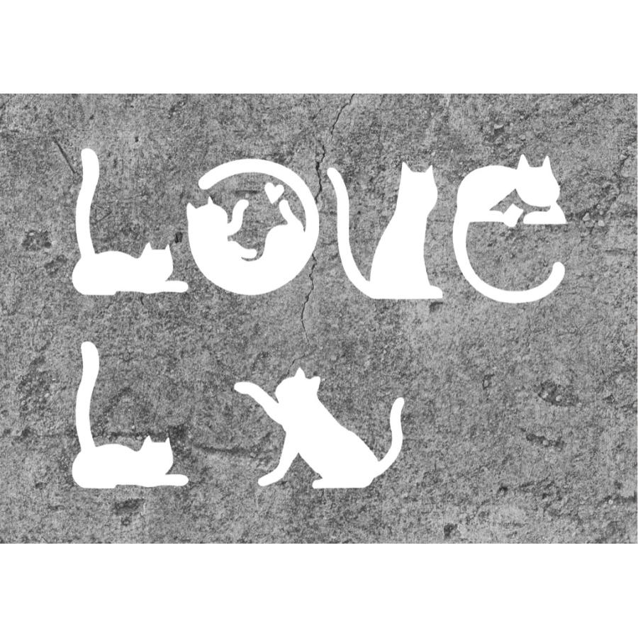 カインドストア ステンシルシート ステンシルアート stencil art 猫 黒