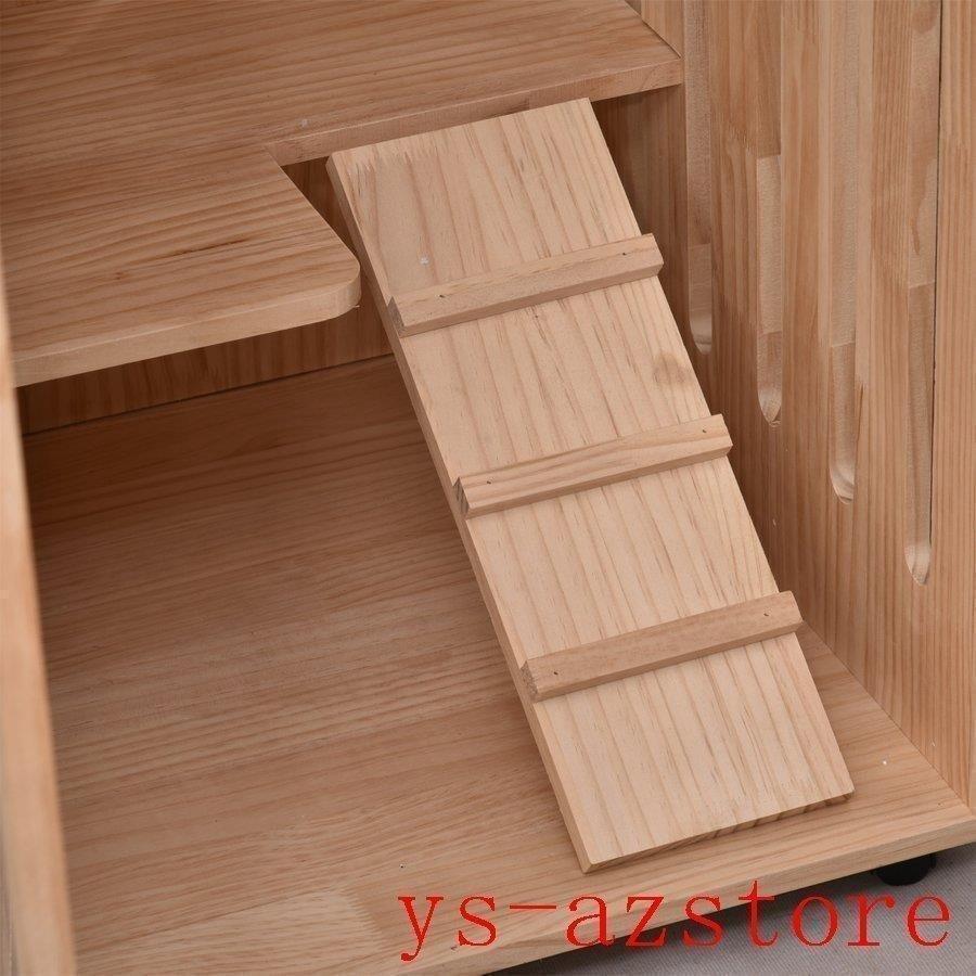 【訳あり・新品】 猫 ケージ キャットケージ 2段 木製フレーム 保護 脱走防止 多頭飼い スチール ペットケージ 広々 大型 猫ゲージ 高級感 キャットハウス ネコ ハウス 留守番 【2557550877】(16117円)