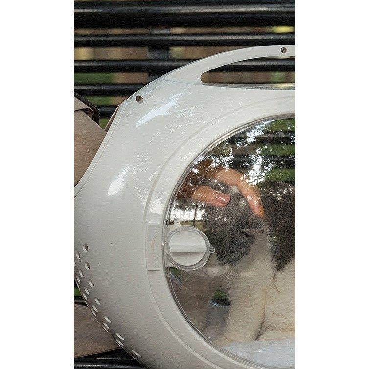 ペット キャリー ケース 犬 キャリーケース 猫 キャリーバッグ ケージ ケース 持ち運び 透明 ラウンド ドーム型 ホワイト ブルー お祝い プレゼント /[abh11] ケース ペット キャリー 犬 キャリーケース 猫 キャリーバッグ ケージ 持ち運び 透明 ラウンド ドーム型 ホワイト ブルー お祝い プレゼント